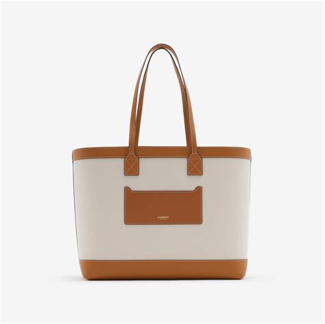 Medium London Tote in Natural/warm russet brown 